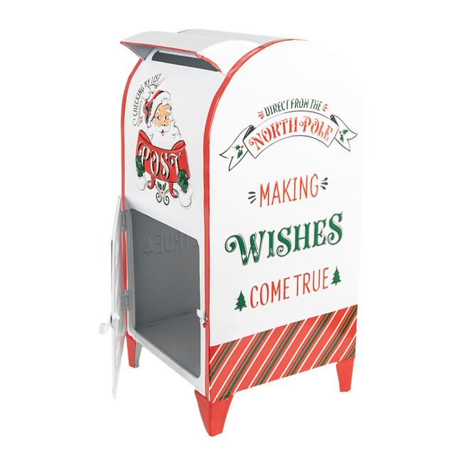 Clayre & Eef Brievenbus 20x20x41 cm metaal kerstdecoratie 2974791 large