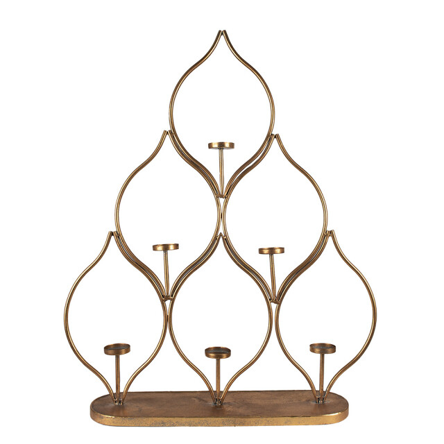 Clayre & Eef Kandelaar 76 cm metaal lantaarn 2418296 large