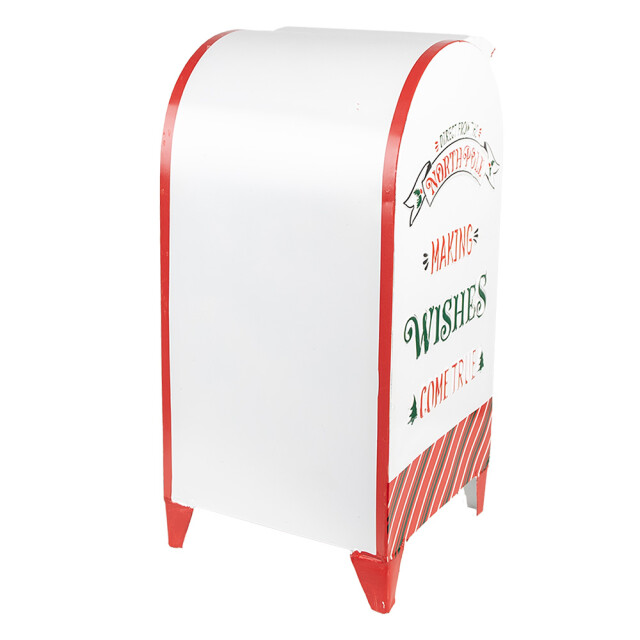 Clayre & Eef Brievenbus 20x20x41 cm metaal kerstdecoratie 2974791 large