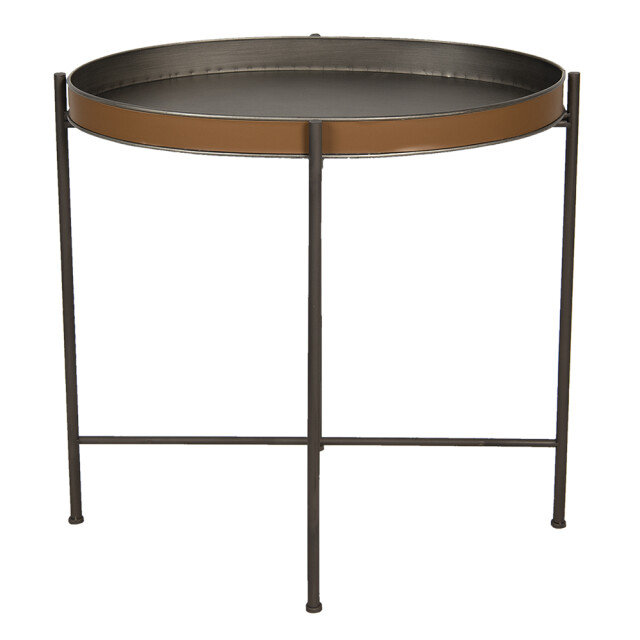 Clayre & Eef Bijzettafel 69x47x66 cm ijzer ovaal 1244585 large