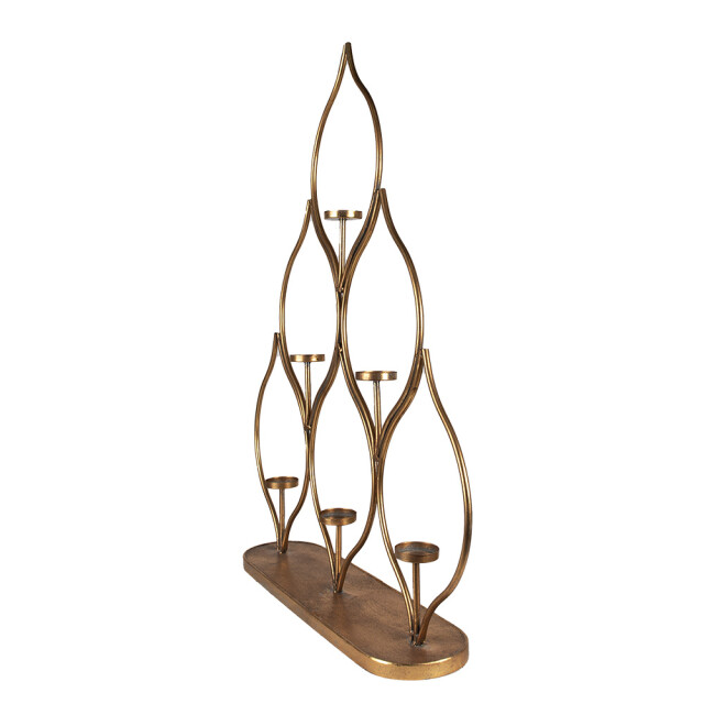 Clayre & Eef Kandelaar 76 cm metaal lantaarn 2418296 large