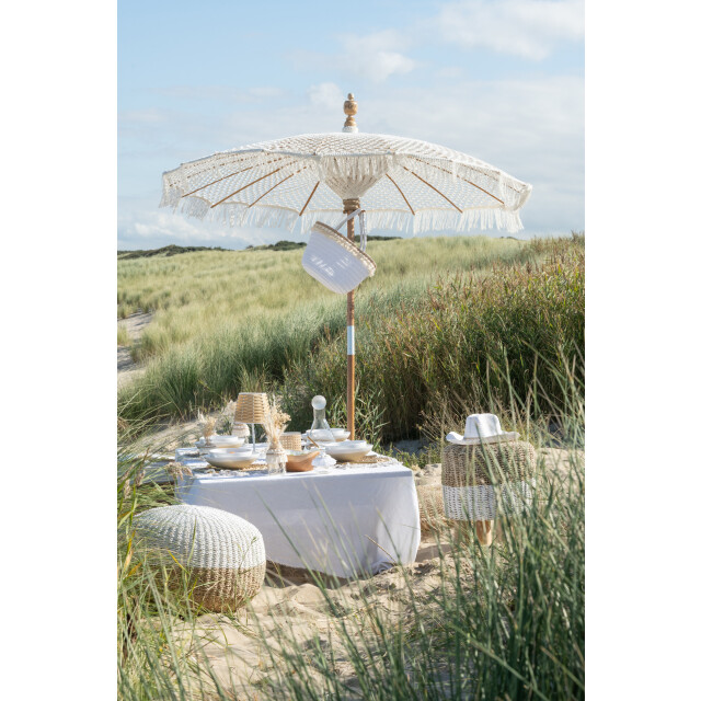 J-Line strandtas schelpen schelpen papier 49x10x49cm 3006655 large