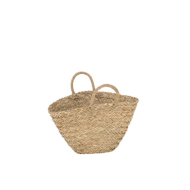 J-Line strandtas kort handvatten jute 41x44x38cm 3008238 large