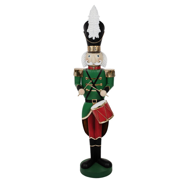 Clayre & Eef Kerstdecoratie beeld notenkraker 24x30x121 cm ijzer 2938335 large