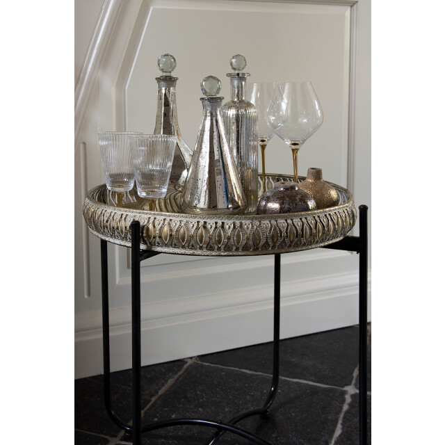 Clayre & Eef Bijzettafel Ø 49x52 cm ijzer rond 1095954 large