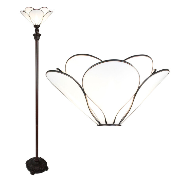 LumiLamp Tiffany vloerlamp Ø 31x183 cm glas kunststof staande lamp 1980558 large