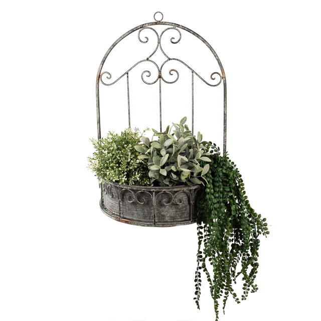 Clayre & Eef Planthouder 36x18x52 cm ijzer decoratie plantenhouder 2709817 large