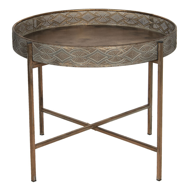 Clayre & Eef Bijzettafel Ø 60x50 cm ijzer rond 1095934 large