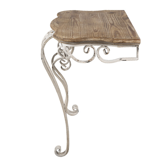Clayre & Eef Sidetable 70x43x78 cm hout ijzer rechthoek wandtafel 1357263 large
