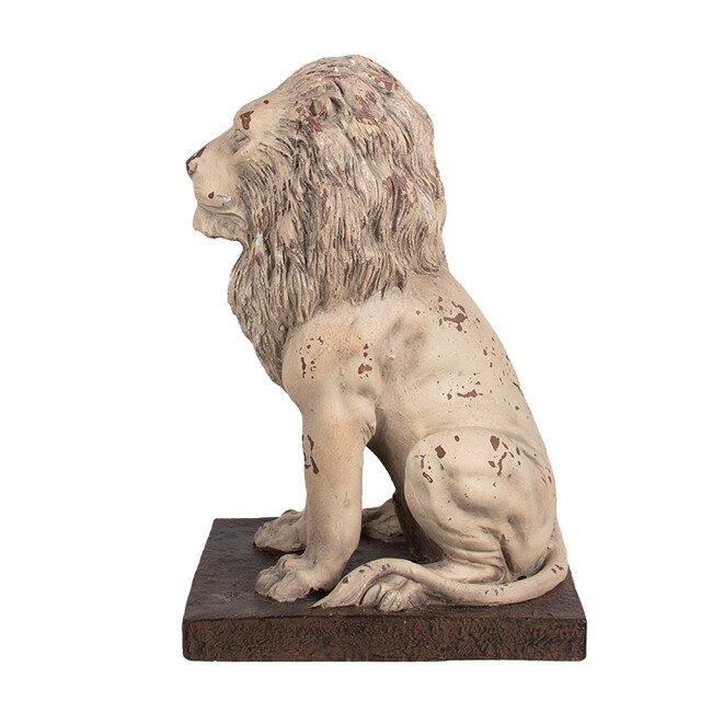 Clayre & Eef Decoratie beeld leeuw 30x23x45 cm bruin keramisch materiaal 2831206 large