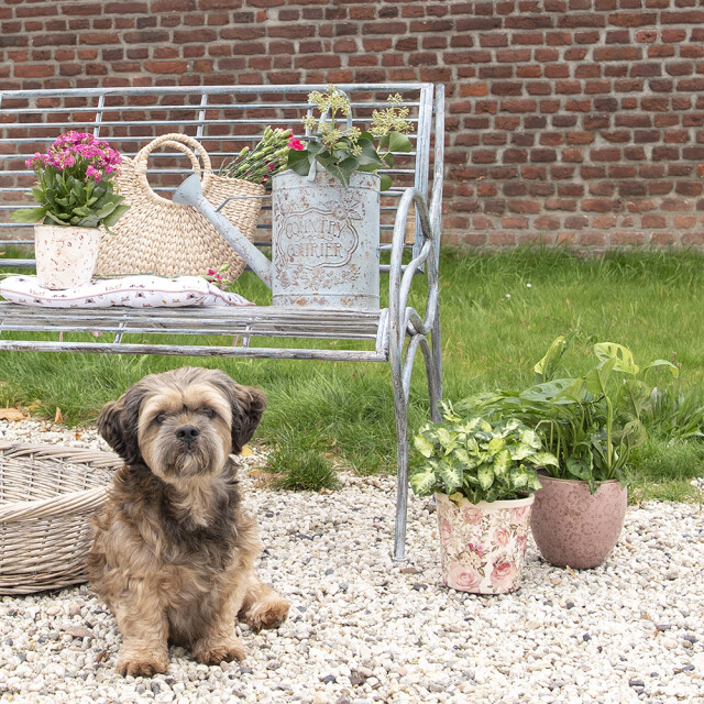 Clayre & Eef Tuinbank 106x56x92 cm ijzer bank buiten 2066843 large