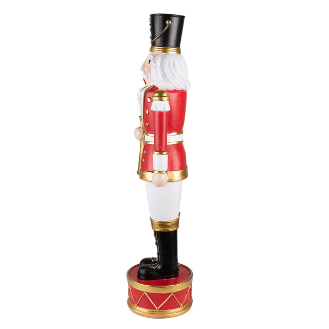 Clayre & Eef Beeld notenkraker 82 cm wit steen kerstdecoratie 2201598 large