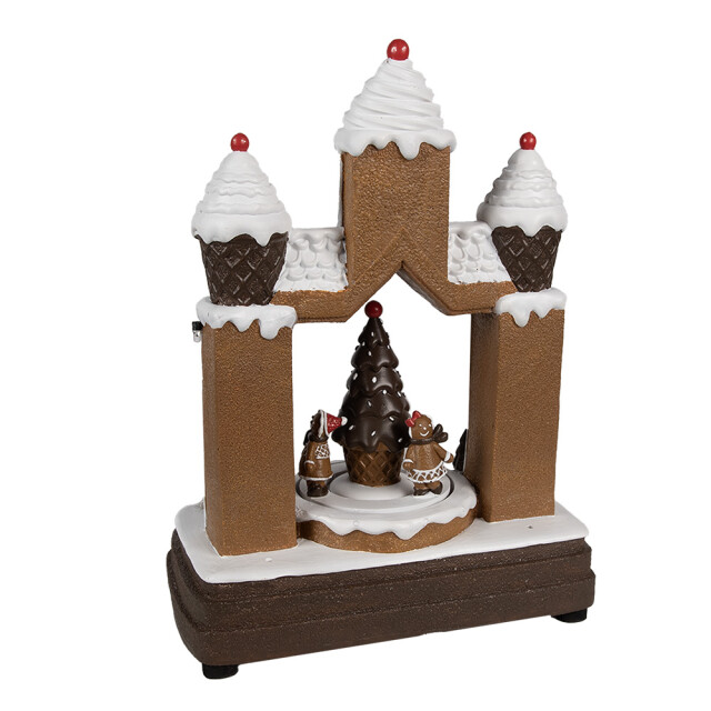 Clayre & Eef Kerstdecoratie met led-verlichting en muziek 20x11x27 cm 2940624 large