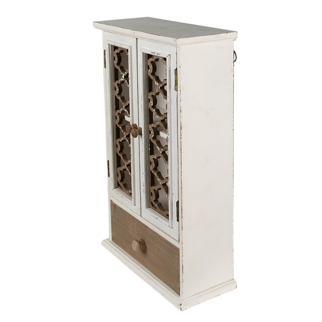 Clayre & Eef Wandkast 32x13x51 cm bruin hout opbergkast 2434741 large