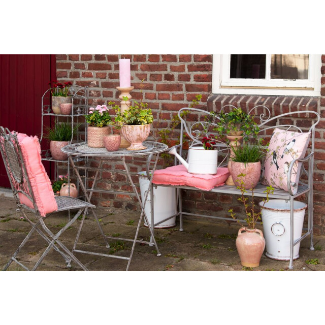 Clayre & Eef Tuinbank 108x55x99 cm ijzer rechthoek vlinder bank buiten 1244645 large