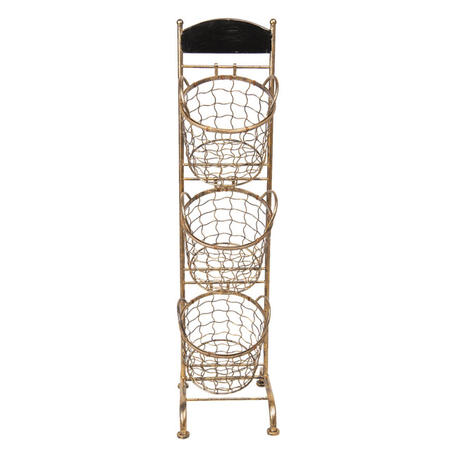 Clayre & Eef Mandenrek 30x25x98 cm ijzer rechthoek keukenrek 1228152 large