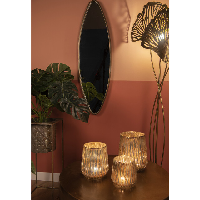 Clayre & Eef Salontafel Ø 60x40 cm aluminium rond bijzettafel 1771249 large