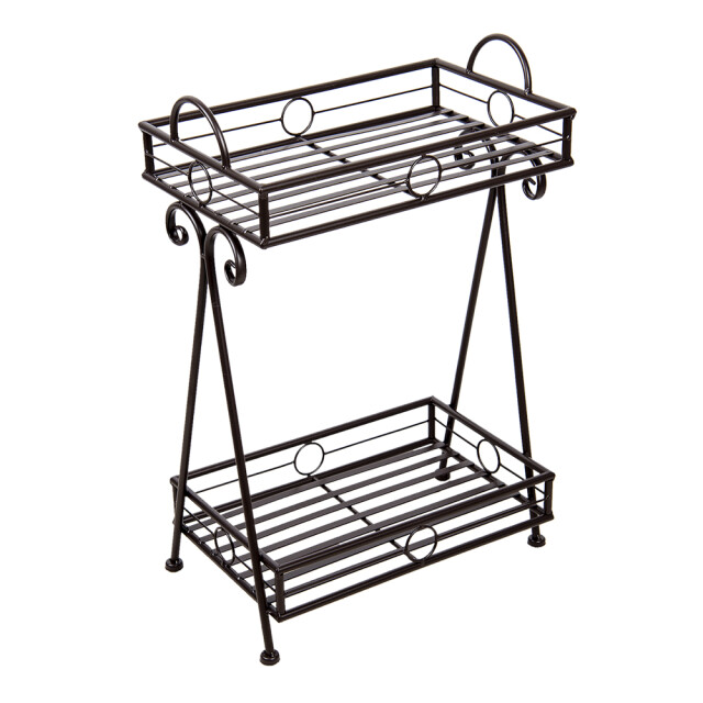 Clayre & Eef Plantenrek 40x25x60 cm metaal rechthoek tuinrek 1357346 large