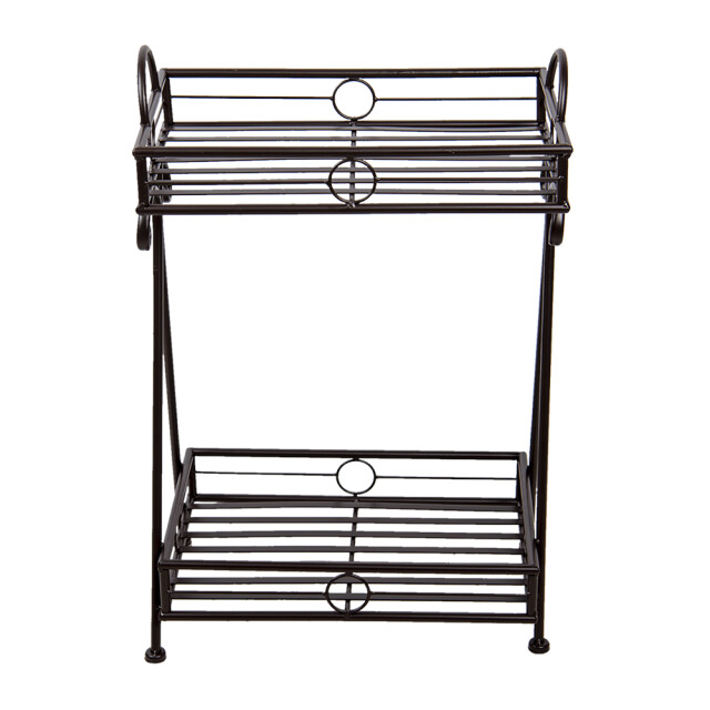 Clayre & Eef Plantenrek 40x25x60 cm metaal rechthoek tuinrek 1357346 large