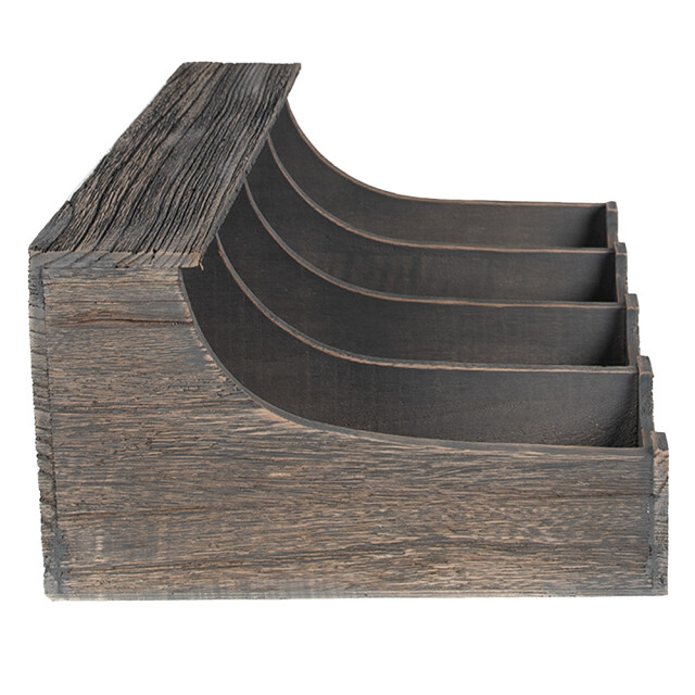 Clayre & Eef Bestekbak 41x29x17 cm hout rechthoek bestekhouder 2398882 large