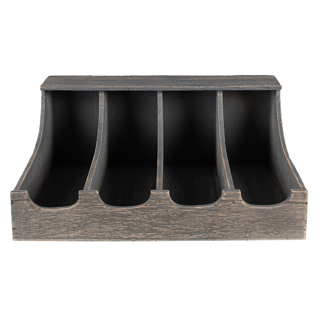Clayre & Eef Bestekbak 41x29x17 cm hout rechthoek bestekhouder 2398882 large
