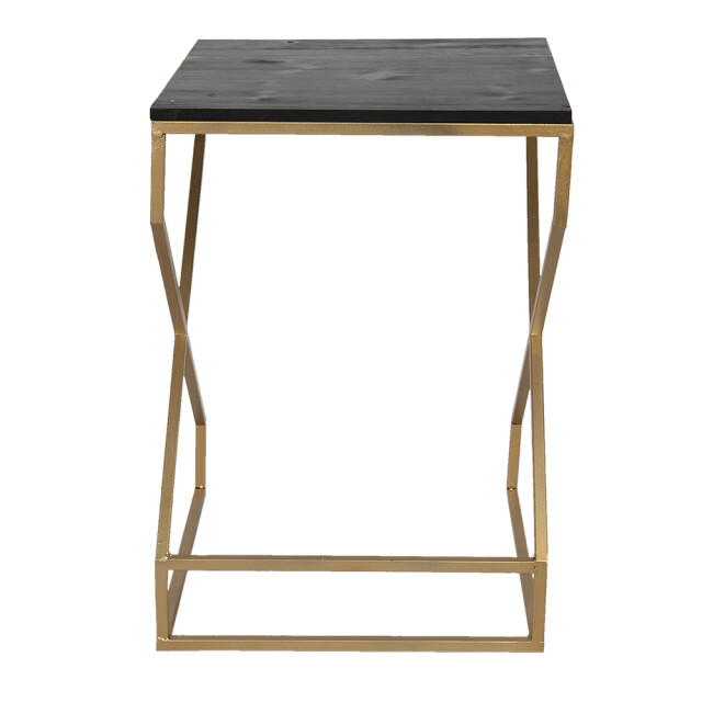 Clayre & Eef Bijzettafel 40x40x55 cm ijzer hout vierkant 1259990 large