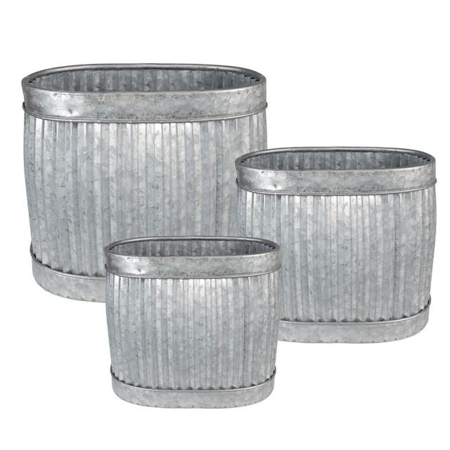 Clayre & Eef Planthouder 38x28x36 cm metaal rechthoek bloempot 2411402 large