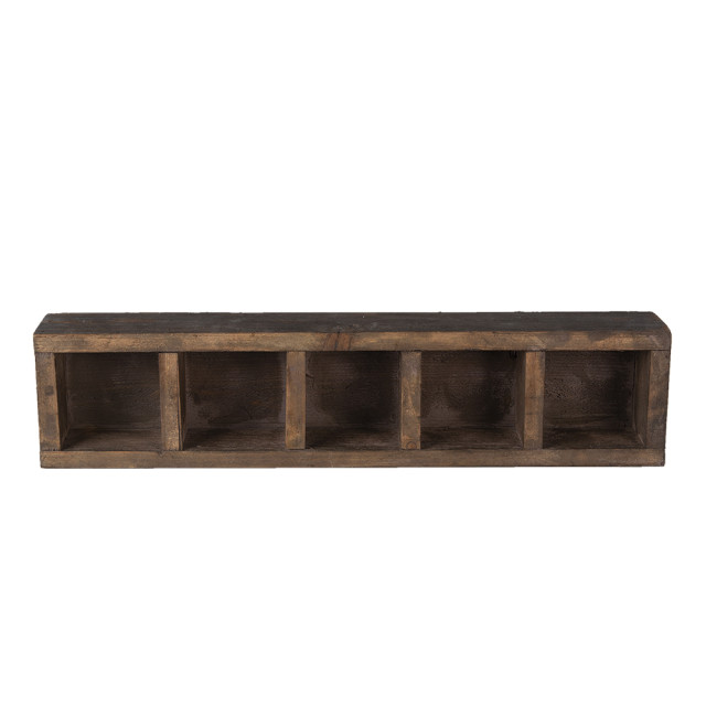 Clayre & Eef Opbergkist 54x12x7 cm hout rechthoek speelgoedkist 1364741 large