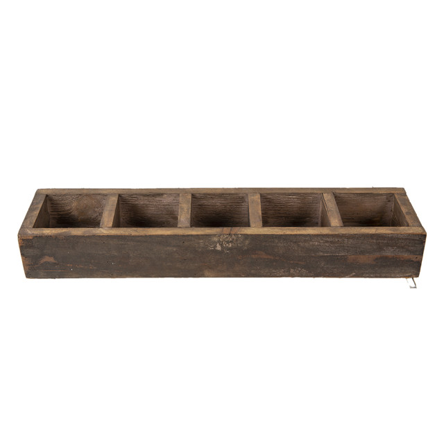 Clayre & Eef Opbergkist 54x12x7 cm hout rechthoek speelgoedkist 1364741 large