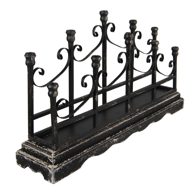 Clayre & Eef Kandelaar 46 cm ijzer kaarsenstandaard 1741219 large