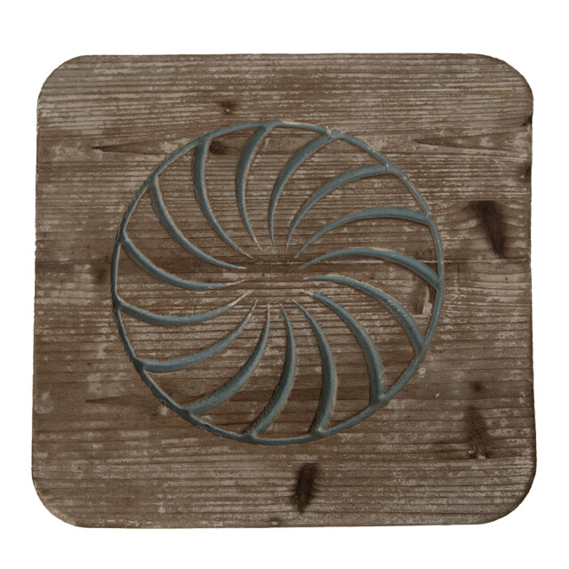 Clayre & Eef Plantentafeltje 40x40x46 cm hout vierkant plantenstandaard 2584467 large