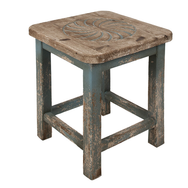 Clayre & Eef Plantentafeltje 40x40x46 cm hout vierkant plantenstandaard 2584467 large