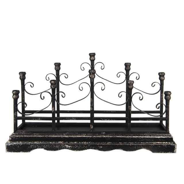 Clayre & Eef Kandelaar 46 cm ijzer kaarsenstandaard 1741219 large