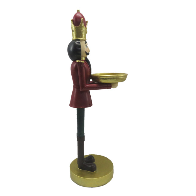 Clayre & Eef Beeld notenkraker 40 cm zwart polyresin kerstdecoratie 2041564 large