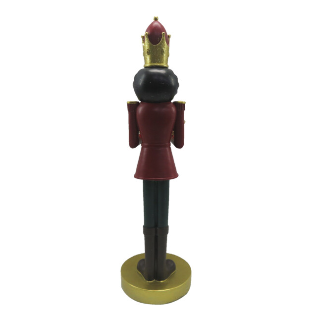 Clayre & Eef Beeld notenkraker 40 cm zwart polyresin kerstdecoratie 2041564 large