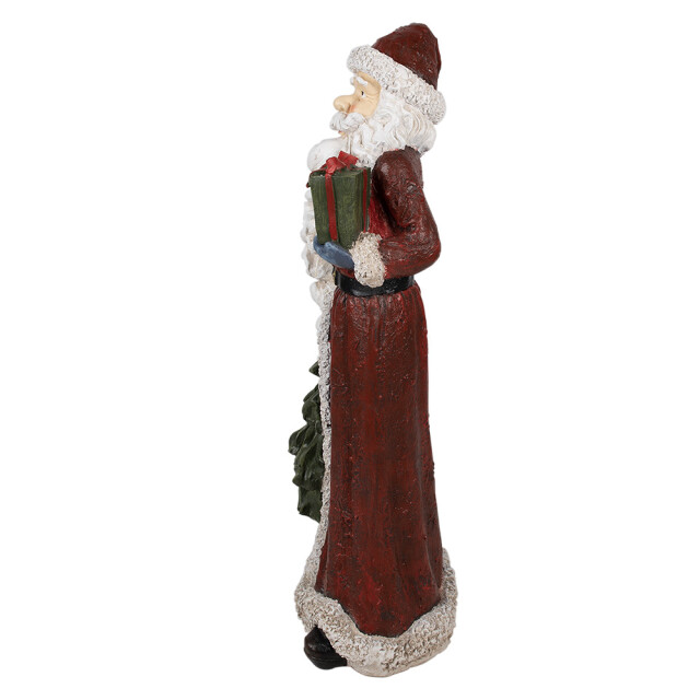 Clayre & Eef Beeld kerstman 45x33x104 cm polyresin kerstdecoratie 2584887 large