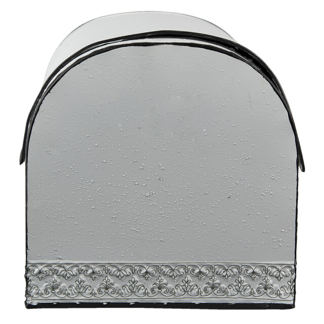 Clayre & Eef Opbergdoos 30x20x20 cm bruin metaal bloemen fresh bread 1852200 large