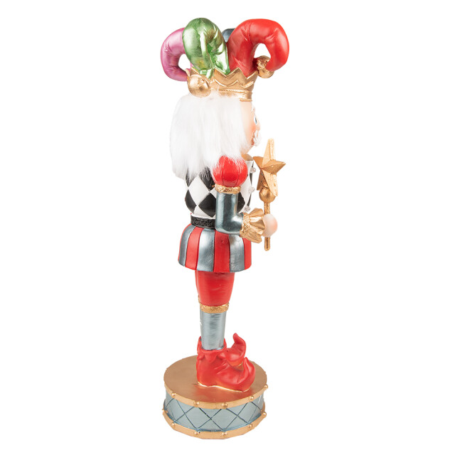 Clayre & Eef Beeld harlekijn 38 cm blauw polyresin kerstdecoratie 2047921 large