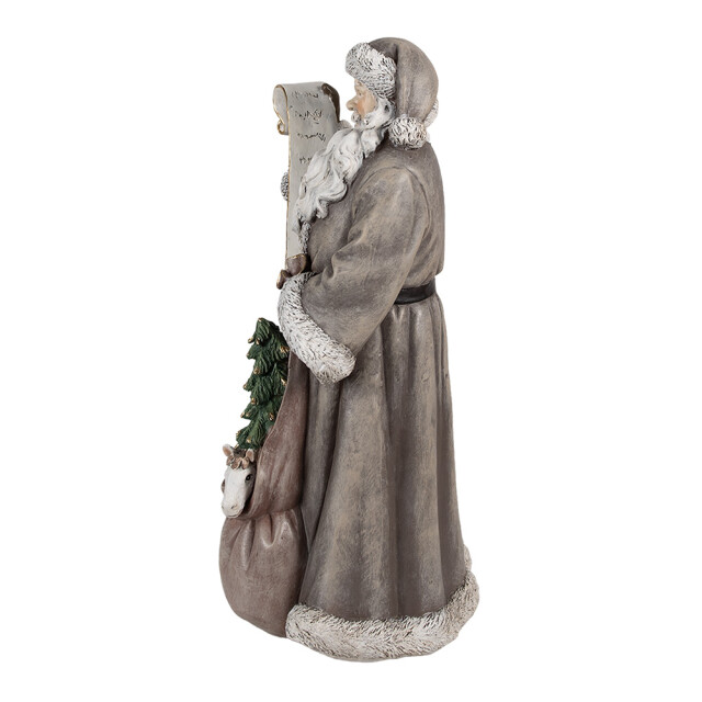 Clayre & Eef Kerstdecoratie beeld kerstman 22x18x40 cm kunststof 2959591 large