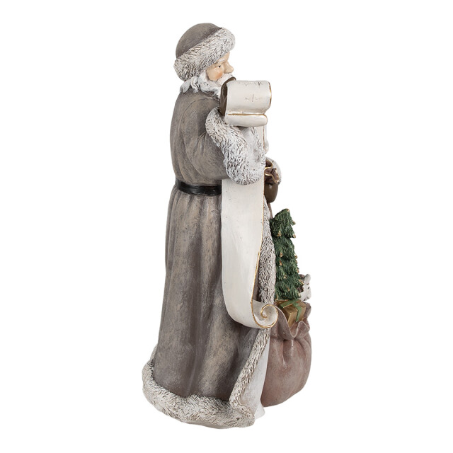 Clayre & Eef Kerstdecoratie beeld kerstman 22x18x40 cm kunststof 2959591 large