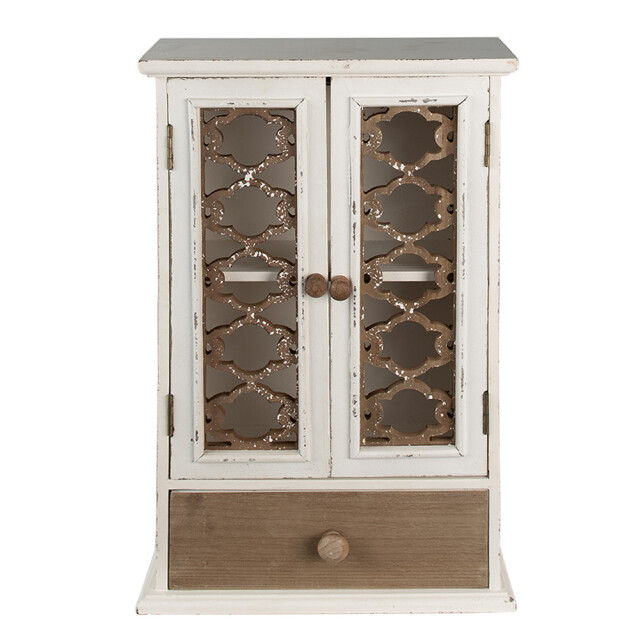 Clayre & Eef Wandkast 32x13x51 cm bruin hout opbergkast 2434741 large