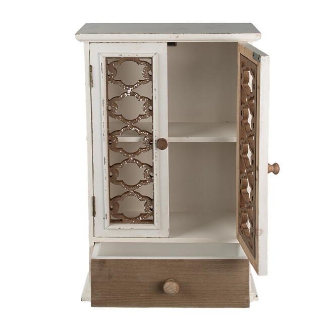 Clayre & Eef Wandkast 32x13x51 cm bruin hout opbergkast 2434741 large
