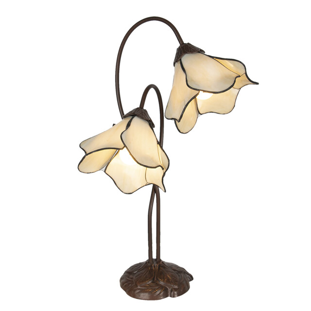 LumiLamp Tiffany tafellamp 40x21x64 cm kunststof glas tiffany bureaulamp 1095375 large