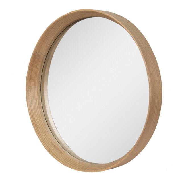 Clayre & Eef Spiegel Ø 50 cm hout rond grote spiegel 1935483 large