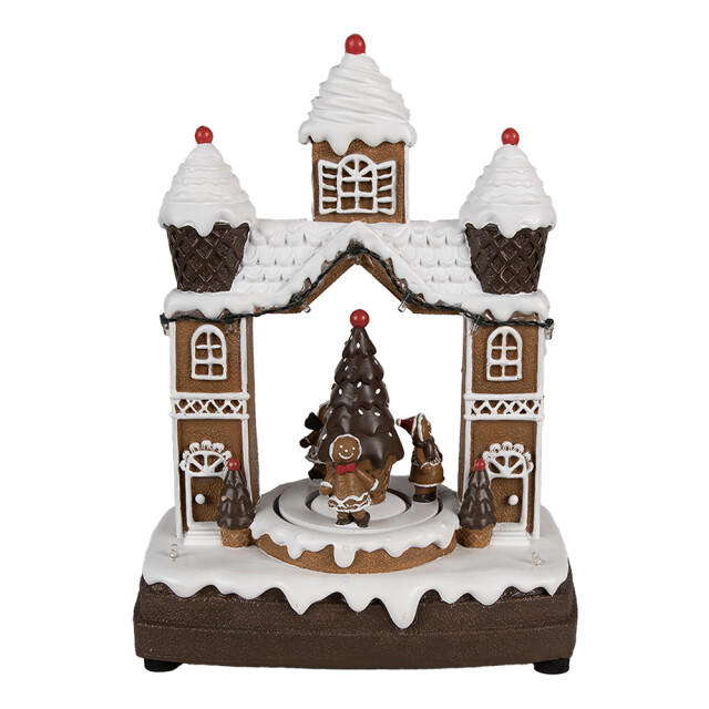 Clayre & Eef Kerstdecoratie met led-verlichting en muziek 20x11x27 cm 2940624 large