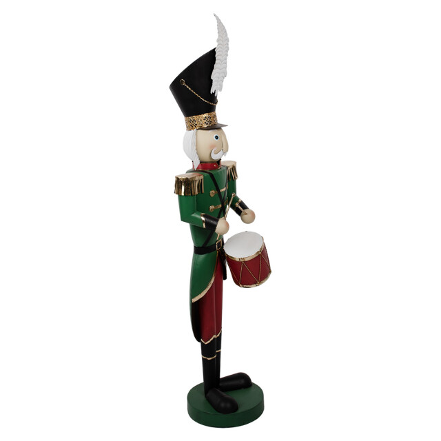 Clayre & Eef Kerstdecoratie beeld notenkraker 24x30x121 cm ijzer 2938335 large