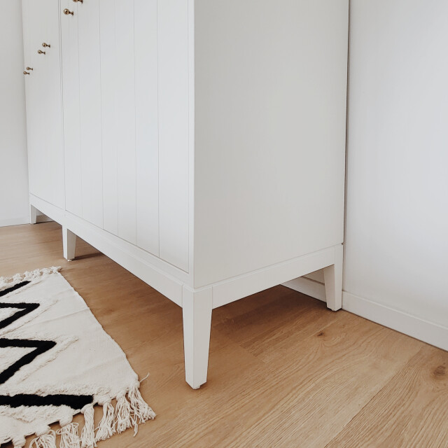 QUVIO Tapijt ruit 60 x 110 cm /zwart 2269238 large