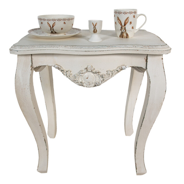 Clayre & Eef Bijzettafel 52x35x58 cm hout kunststof 1842001 large