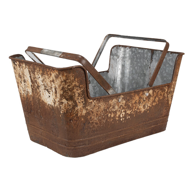 Clayre & Eef Planthouder 45x28x23 cm ijzer rechthoek bloempot binnen 1090780 large