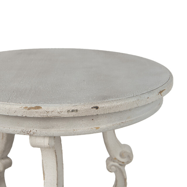Clayre & Eef Bijzettafel Ø 66x64 cm hout rond plantentafel 2705361 large